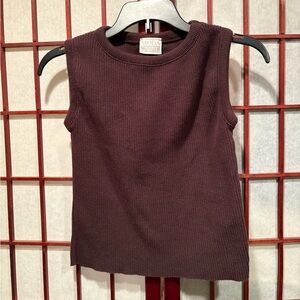 Moda Chocolate Sleeveless Tank Top